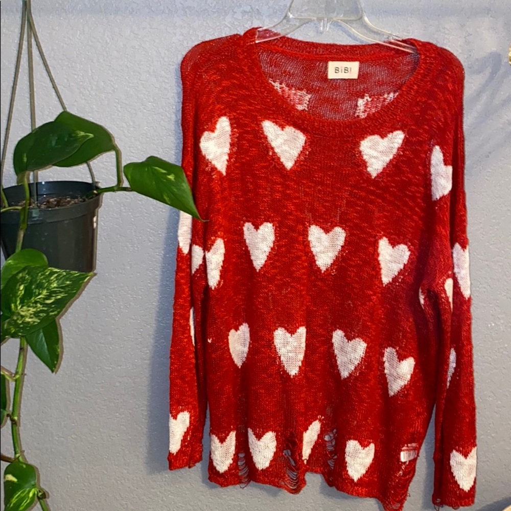Red Heart Sweater
